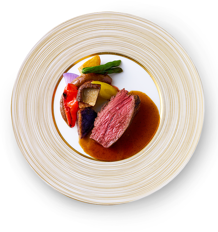 鹿肉とフォアグラ